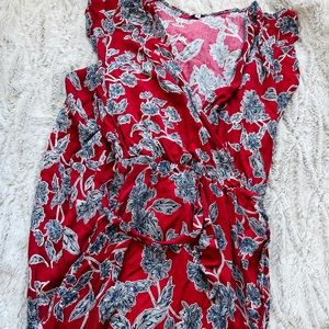splendid high low wrap dress